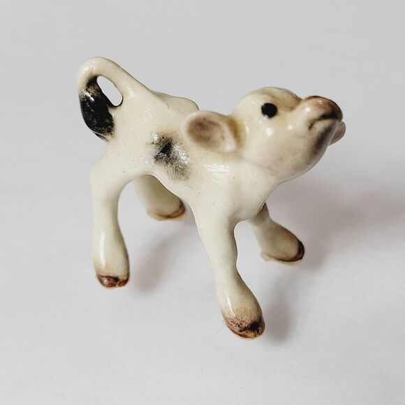 Hagen-Renaker Miniature Ceramic Animal Figure Spotted Calf - Picture 2 of 7
